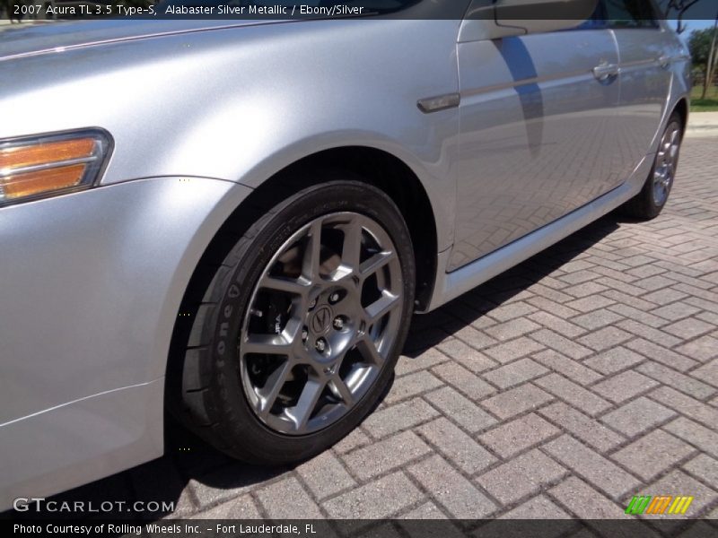 Alabaster Silver Metallic / Ebony/Silver 2007 Acura TL 3.5 Type-S