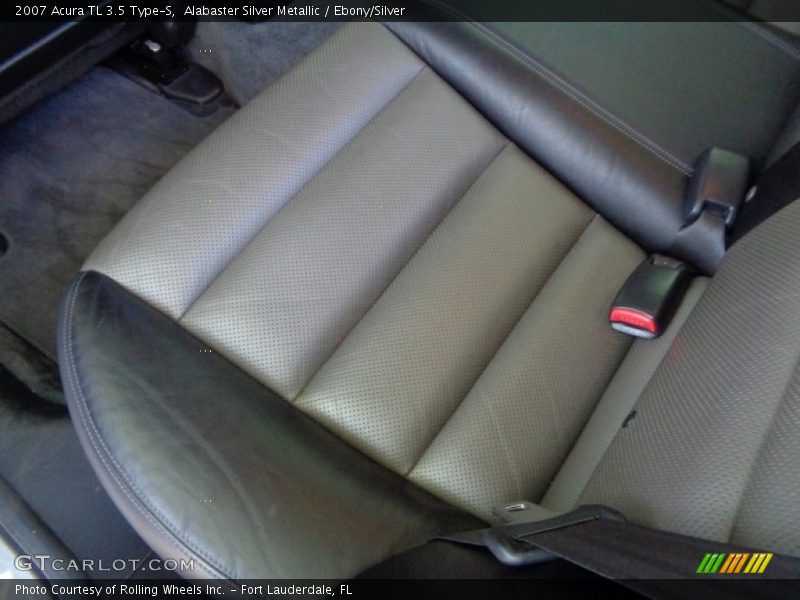 Alabaster Silver Metallic / Ebony/Silver 2007 Acura TL 3.5 Type-S