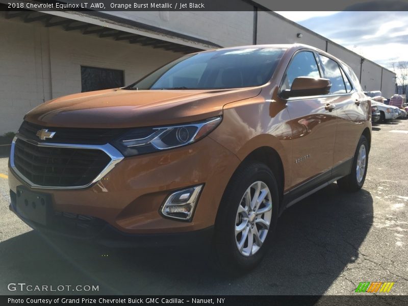 Orange Burst Metallic / Jet Black 2018 Chevrolet Equinox LT AWD