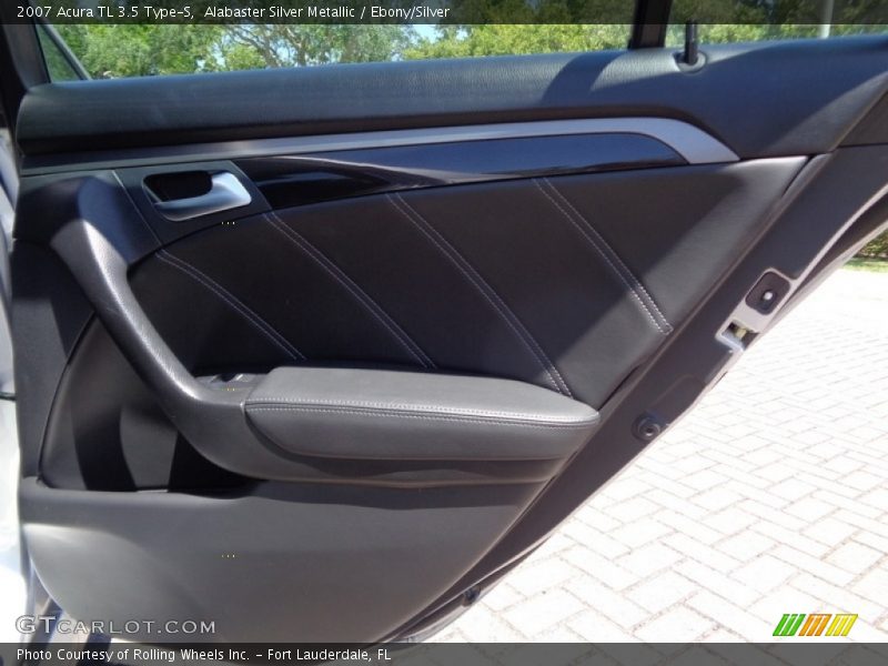 Alabaster Silver Metallic / Ebony/Silver 2007 Acura TL 3.5 Type-S