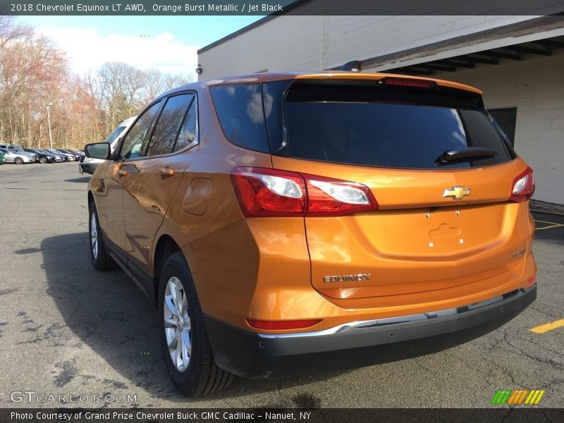 Orange Burst Metallic / Jet Black 2018 Chevrolet Equinox LT AWD