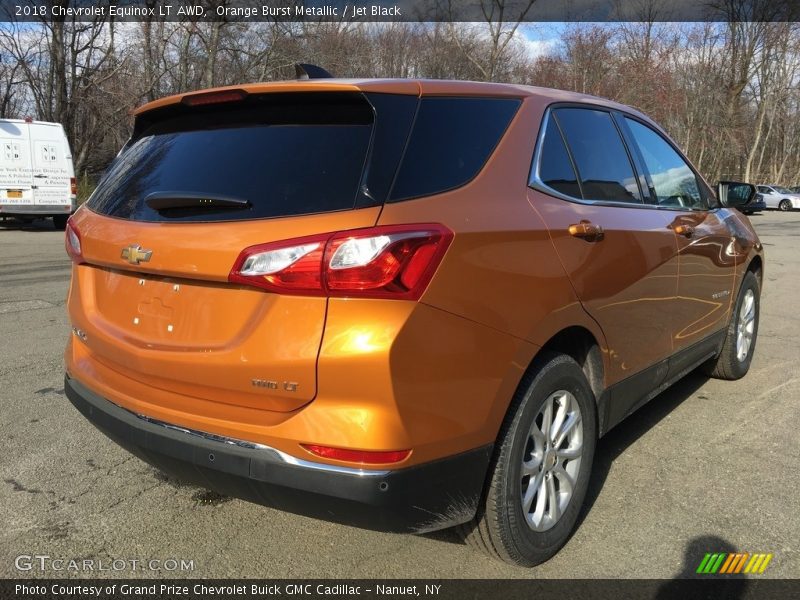Orange Burst Metallic / Jet Black 2018 Chevrolet Equinox LT AWD