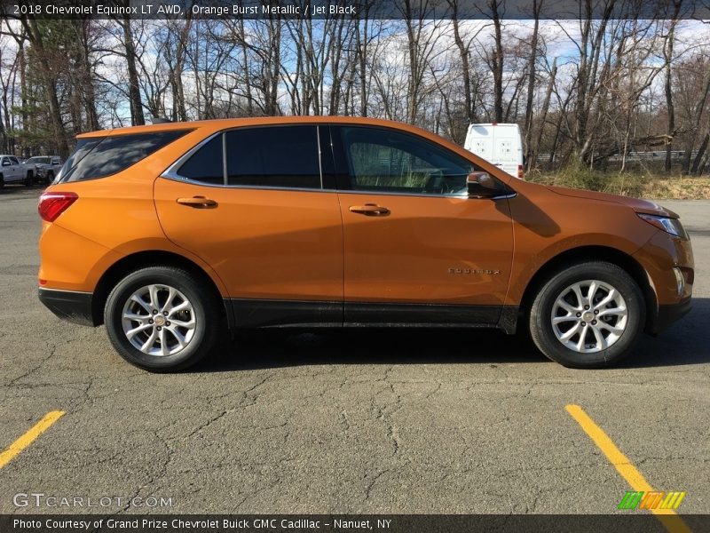 Orange Burst Metallic / Jet Black 2018 Chevrolet Equinox LT AWD