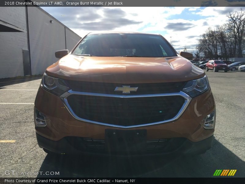 Orange Burst Metallic / Jet Black 2018 Chevrolet Equinox LT AWD