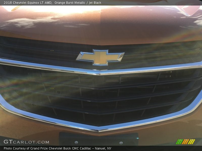 Orange Burst Metallic / Jet Black 2018 Chevrolet Equinox LT AWD