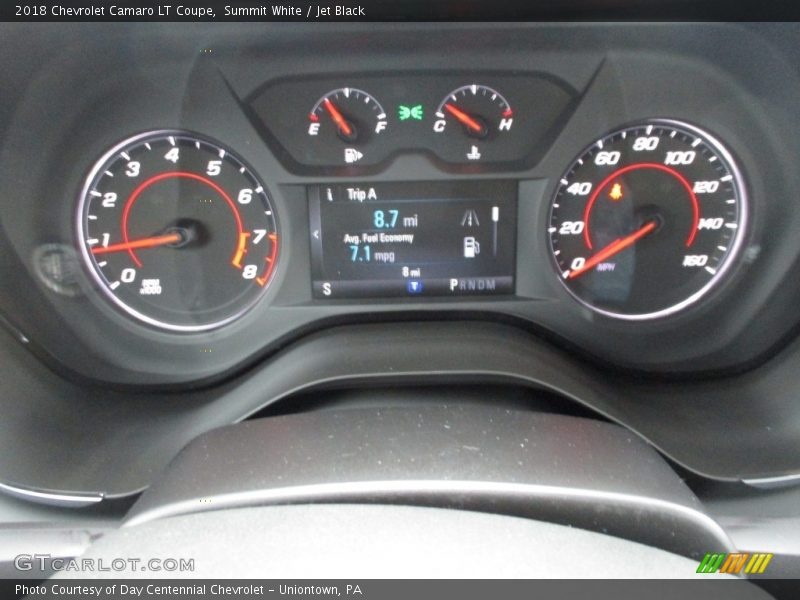 Summit White / Jet Black 2018 Chevrolet Camaro LT Coupe