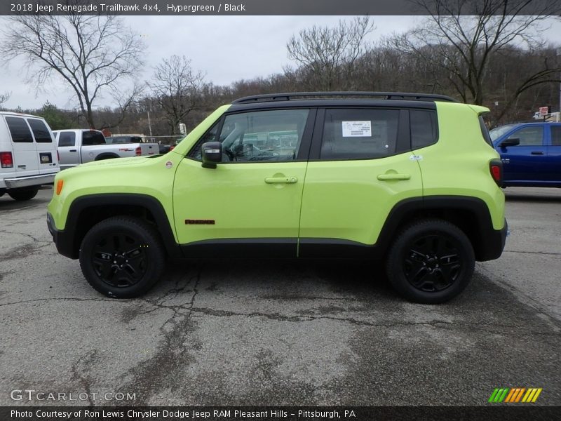 Hypergreen / Black 2018 Jeep Renegade Trailhawk 4x4