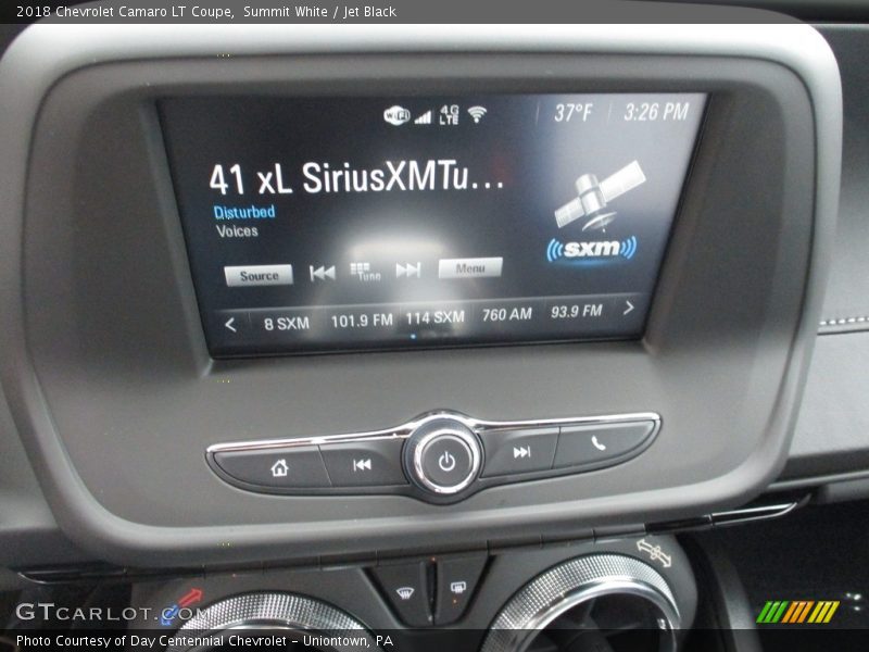 Summit White / Jet Black 2018 Chevrolet Camaro LT Coupe