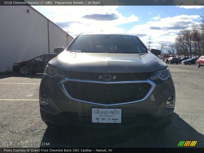 Pepperdust Metallic / Jet Black 2018 Chevrolet Equinox LT AWD