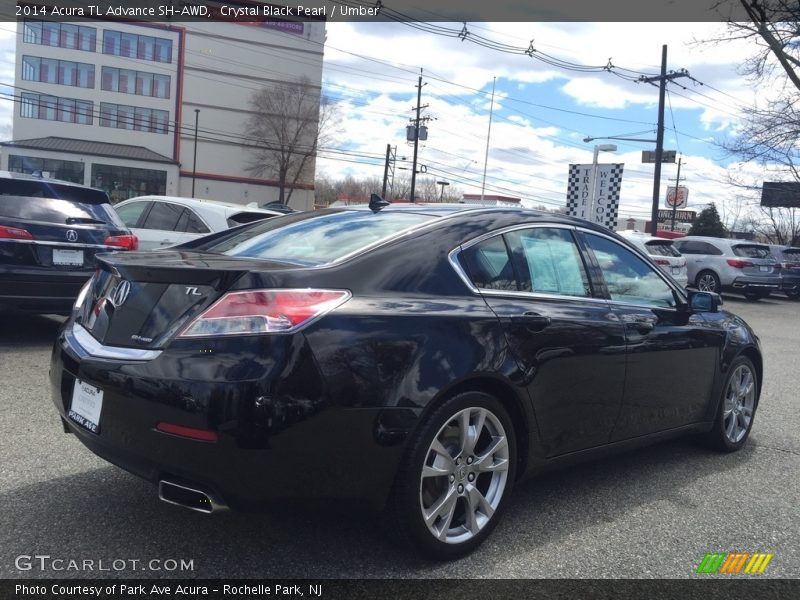 Crystal Black Pearl / Umber 2014 Acura TL Advance SH-AWD