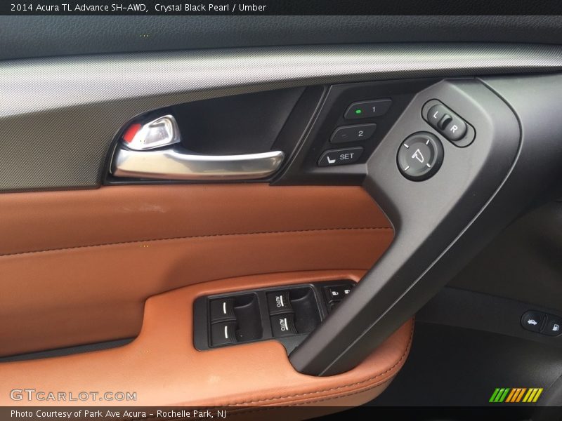 Crystal Black Pearl / Umber 2014 Acura TL Advance SH-AWD
