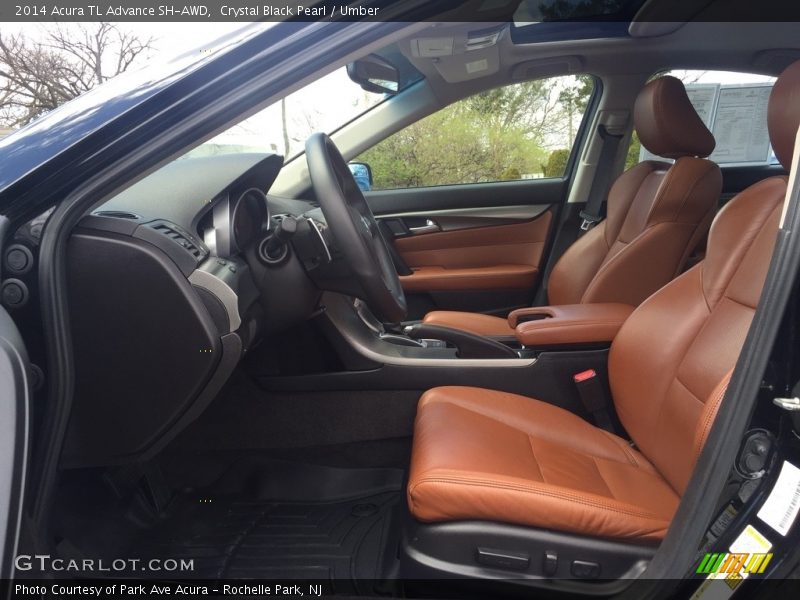 Crystal Black Pearl / Umber 2014 Acura TL Advance SH-AWD