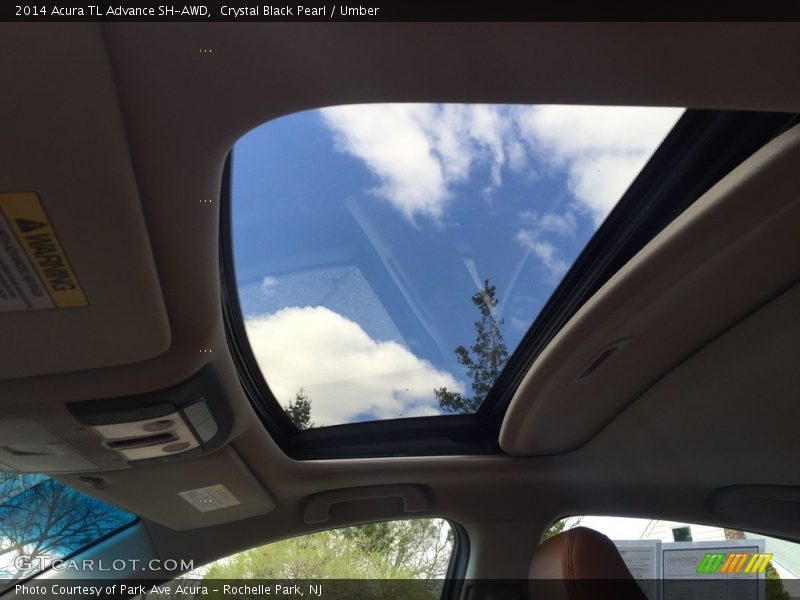 Crystal Black Pearl / Umber 2014 Acura TL Advance SH-AWD