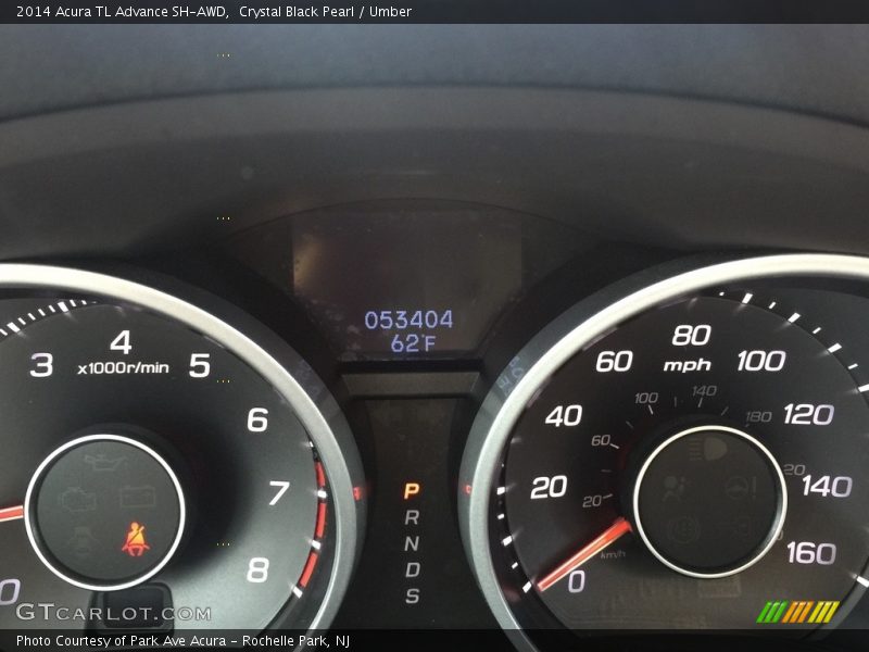 Crystal Black Pearl / Umber 2014 Acura TL Advance SH-AWD