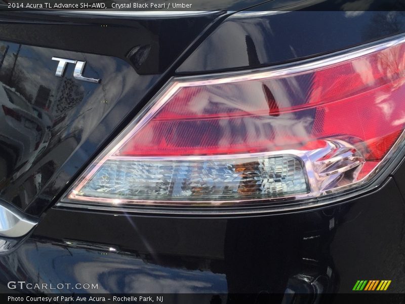 Crystal Black Pearl / Umber 2014 Acura TL Advance SH-AWD