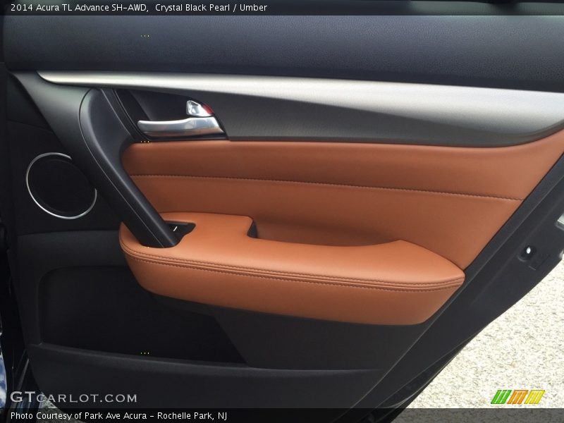 Crystal Black Pearl / Umber 2014 Acura TL Advance SH-AWD