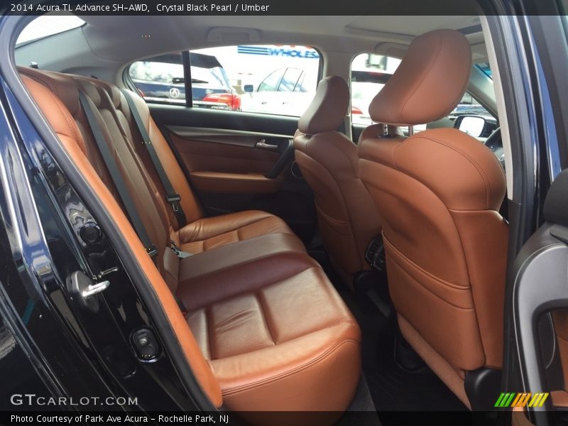 Crystal Black Pearl / Umber 2014 Acura TL Advance SH-AWD