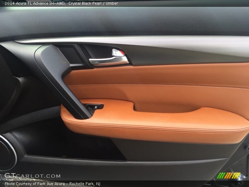 Crystal Black Pearl / Umber 2014 Acura TL Advance SH-AWD