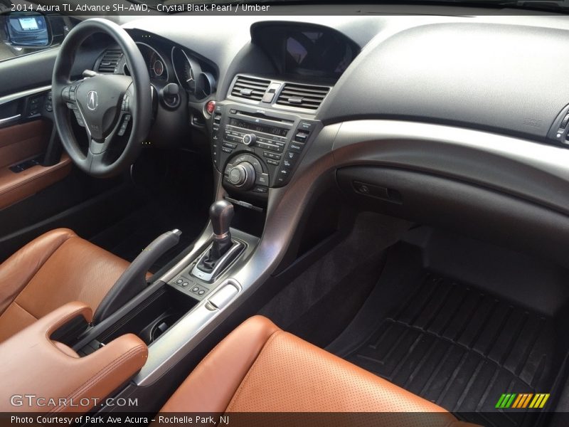 Crystal Black Pearl / Umber 2014 Acura TL Advance SH-AWD