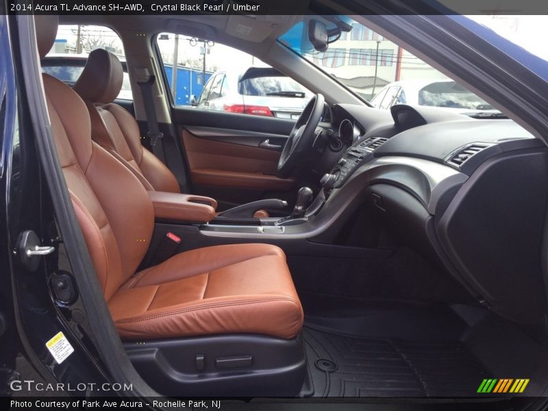 Crystal Black Pearl / Umber 2014 Acura TL Advance SH-AWD