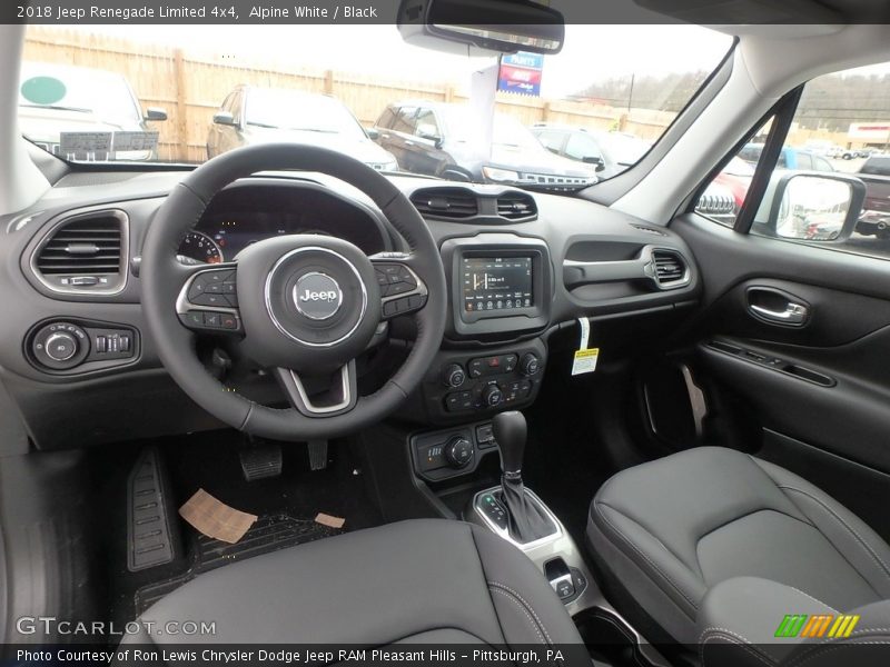 Alpine White / Black 2018 Jeep Renegade Limited 4x4
