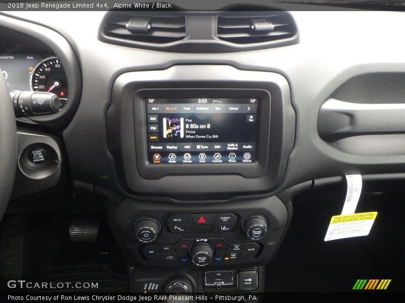 Alpine White / Black 2018 Jeep Renegade Limited 4x4