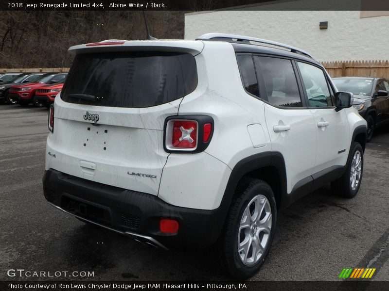 Alpine White / Black 2018 Jeep Renegade Limited 4x4
