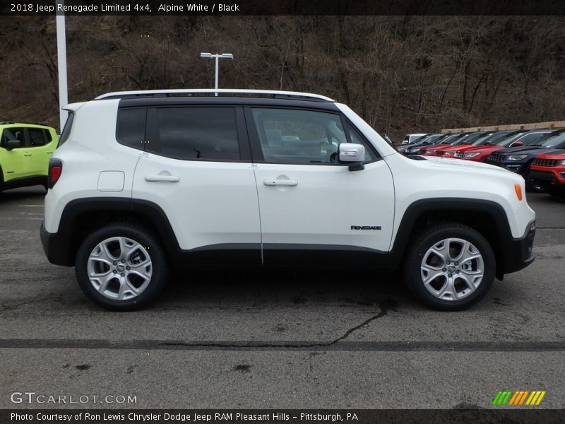 Alpine White / Black 2018 Jeep Renegade Limited 4x4
