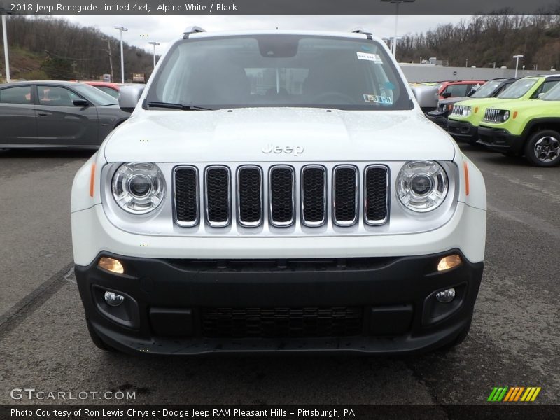 Alpine White / Black 2018 Jeep Renegade Limited 4x4