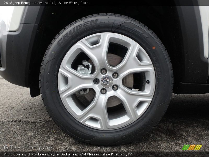 Alpine White / Black 2018 Jeep Renegade Limited 4x4