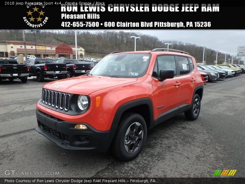 Omaha Orange / Black 2018 Jeep Renegade Sport 4x4