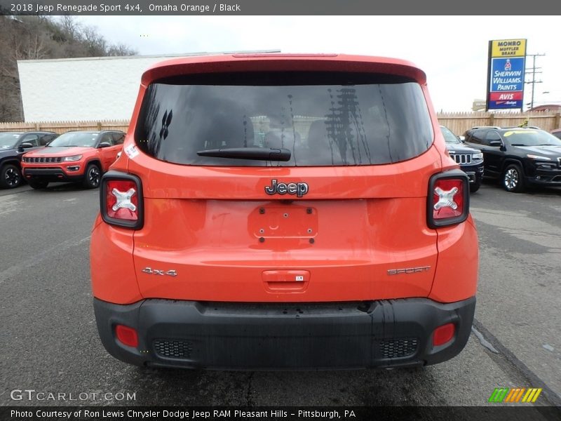 Omaha Orange / Black 2018 Jeep Renegade Sport 4x4