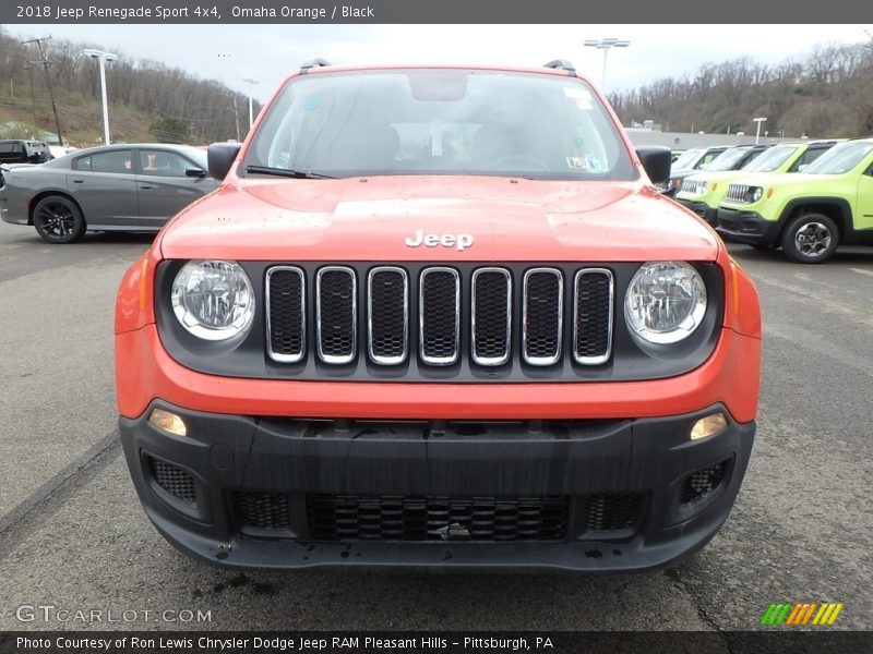 Omaha Orange / Black 2018 Jeep Renegade Sport 4x4