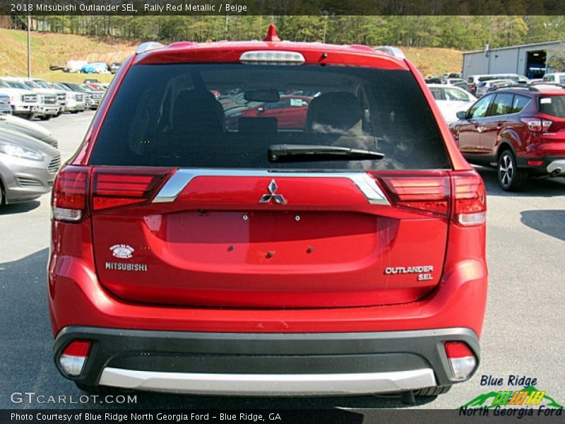 Rally Red Metallic / Beige 2018 Mitsubishi Outlander SEL