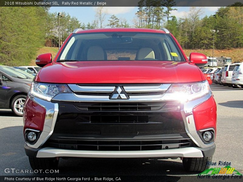Rally Red Metallic / Beige 2018 Mitsubishi Outlander SEL