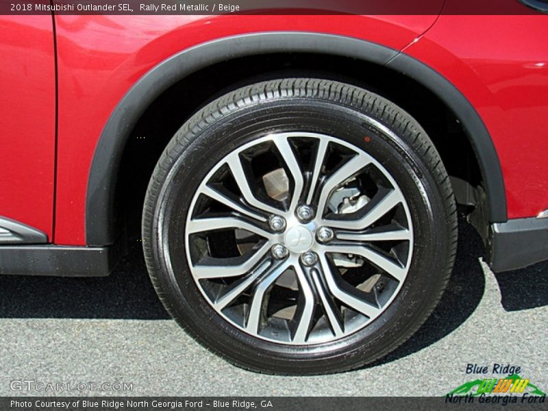 Rally Red Metallic / Beige 2018 Mitsubishi Outlander SEL