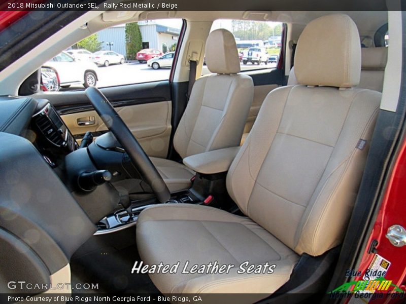 Rally Red Metallic / Beige 2018 Mitsubishi Outlander SEL
