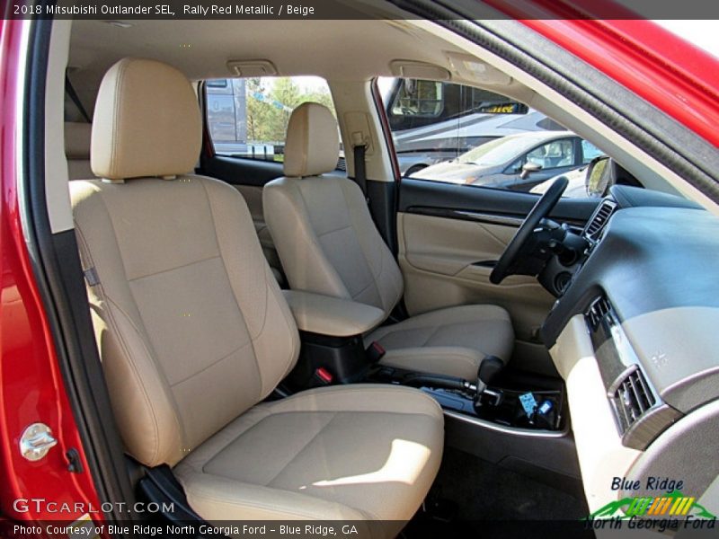 Rally Red Metallic / Beige 2018 Mitsubishi Outlander SEL