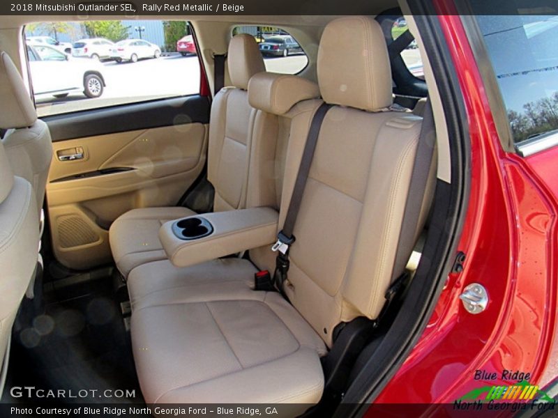 Rally Red Metallic / Beige 2018 Mitsubishi Outlander SEL
