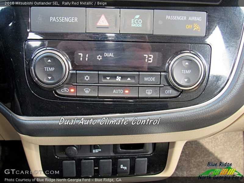 Rally Red Metallic / Beige 2018 Mitsubishi Outlander SEL