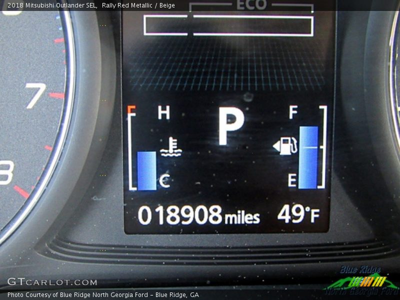 Rally Red Metallic / Beige 2018 Mitsubishi Outlander SEL