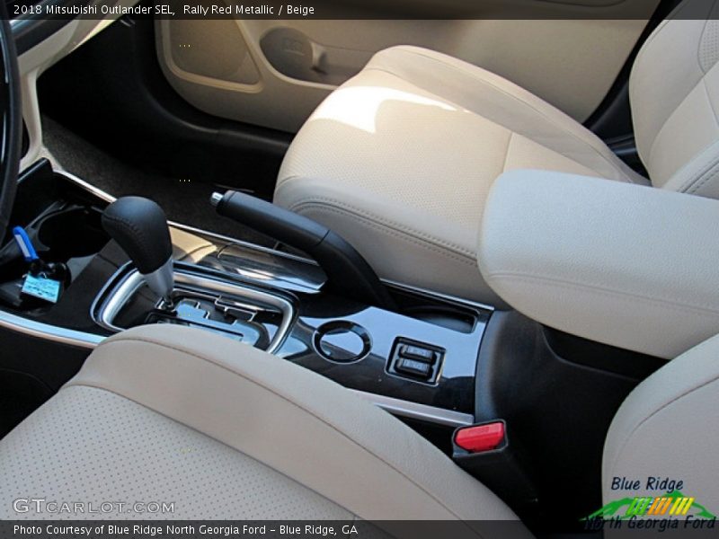 Rally Red Metallic / Beige 2018 Mitsubishi Outlander SEL
