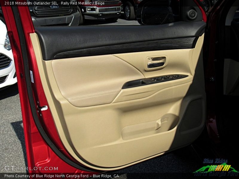 Rally Red Metallic / Beige 2018 Mitsubishi Outlander SEL