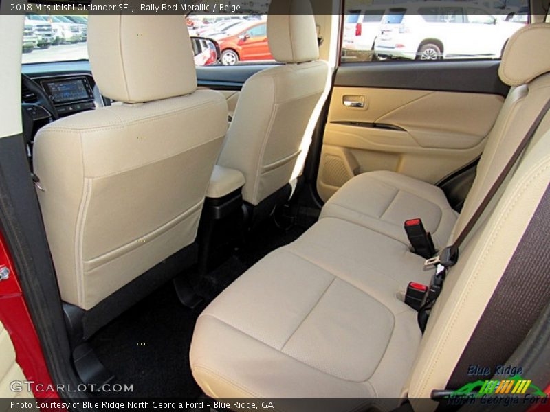 Rally Red Metallic / Beige 2018 Mitsubishi Outlander SEL