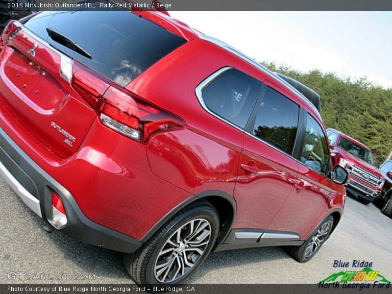 Rally Red Metallic / Beige 2018 Mitsubishi Outlander SEL