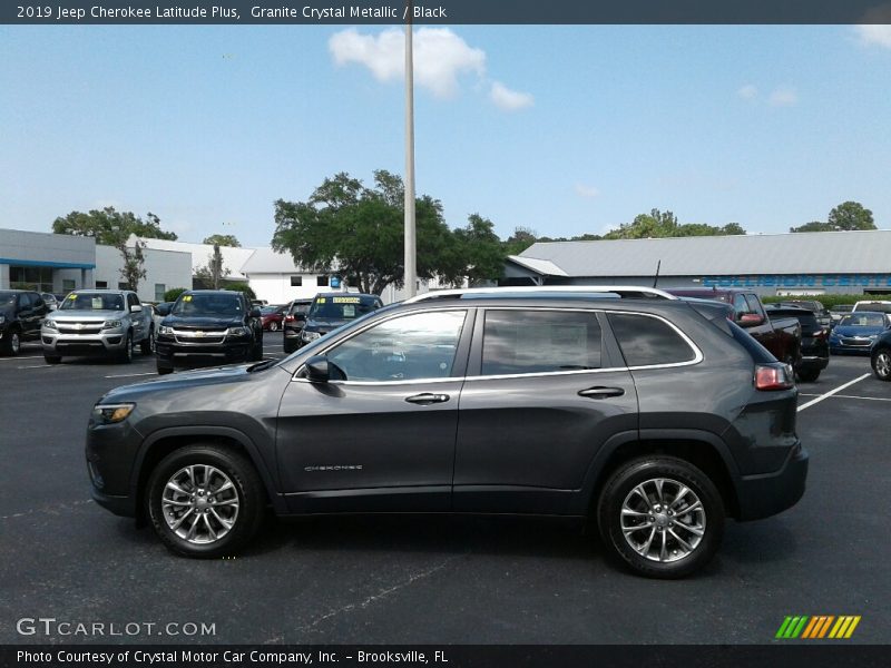 Granite Crystal Metallic / Black 2019 Jeep Cherokee Latitude Plus