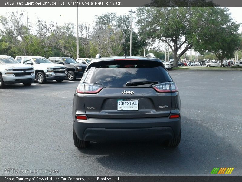 Granite Crystal Metallic / Black 2019 Jeep Cherokee Latitude Plus
