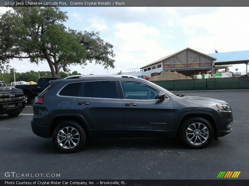Granite Crystal Metallic / Black 2019 Jeep Cherokee Latitude Plus