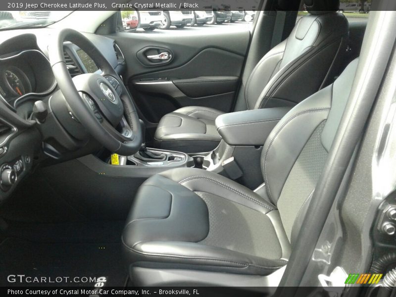 Granite Crystal Metallic / Black 2019 Jeep Cherokee Latitude Plus
