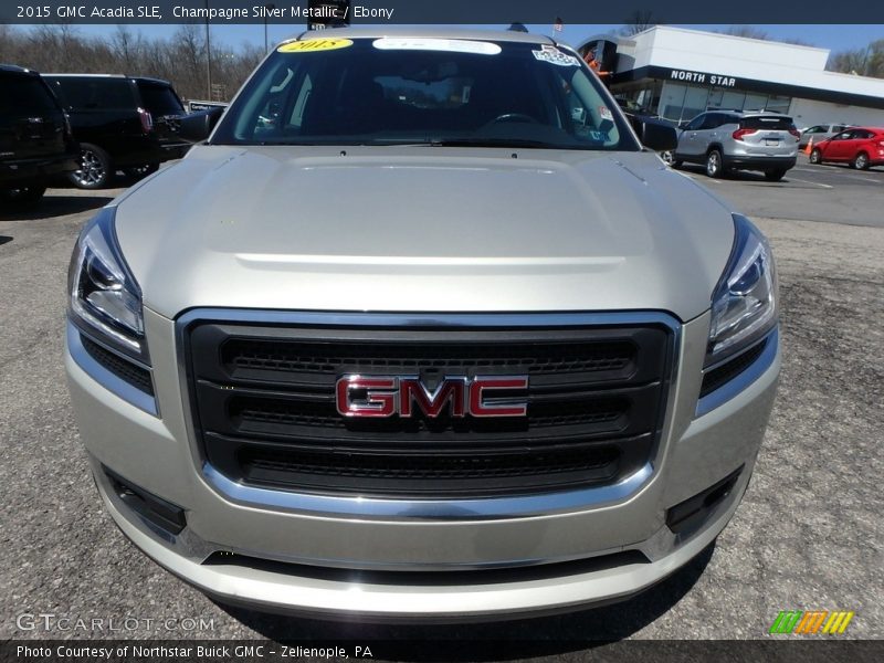 Champagne Silver Metallic / Ebony 2015 GMC Acadia SLE